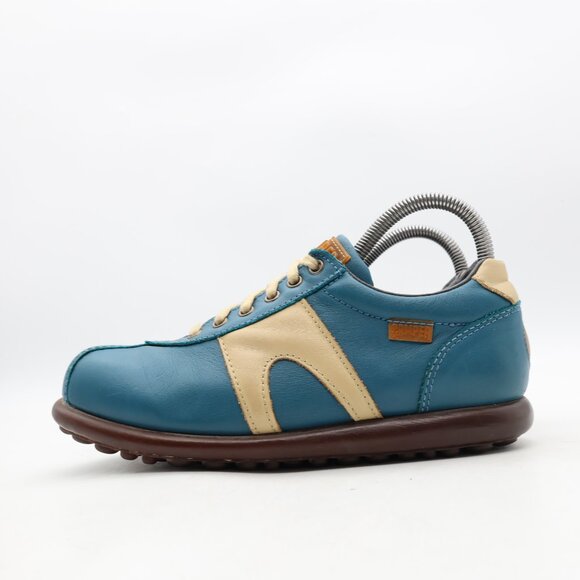 Camper Pelotas Ariel Walking Shoes Oxfords Women's Size EU 38 Blue Leather - Picture 4 of 13